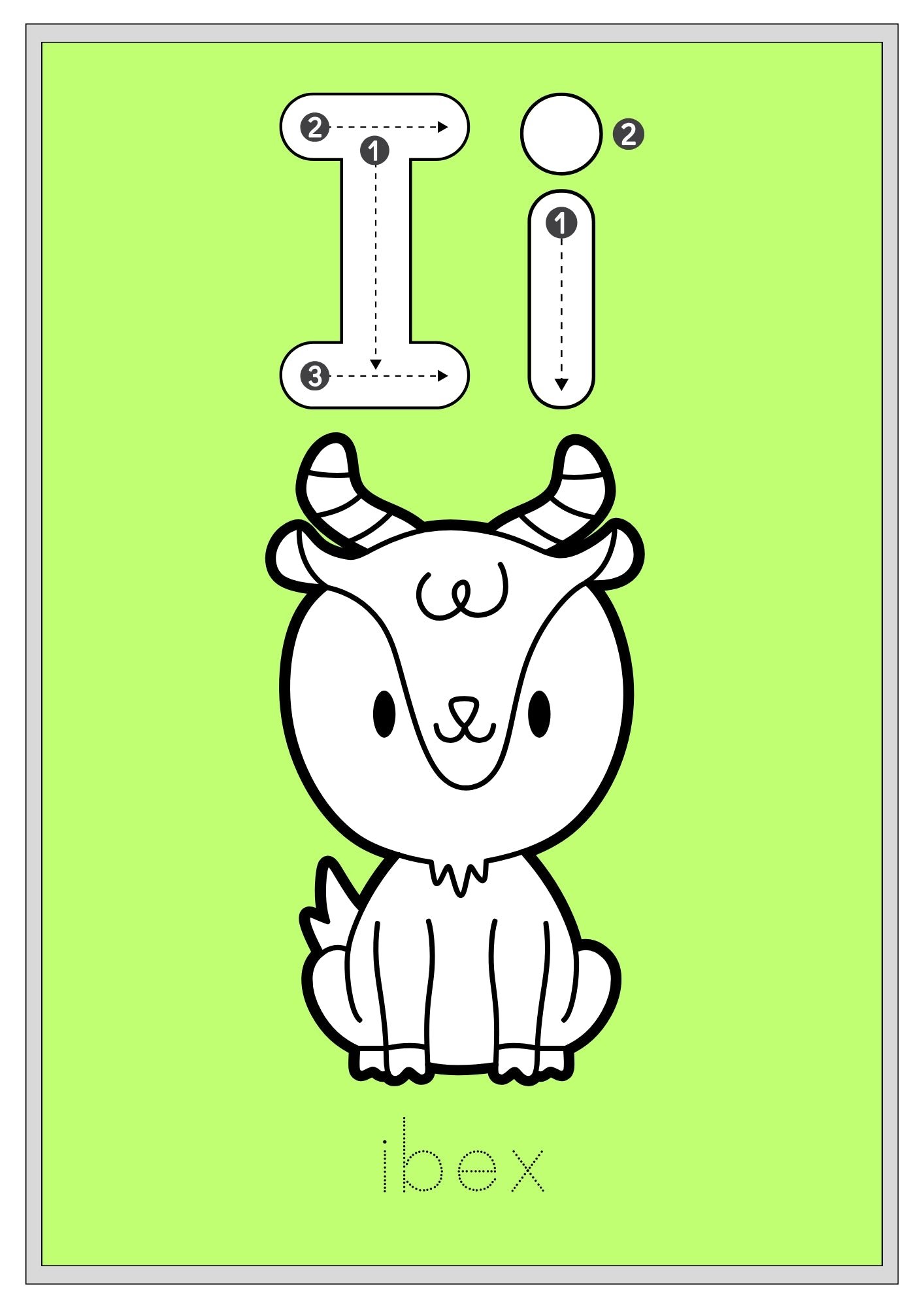 Animal Alphabet Coloring Book