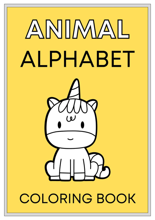 Animal Alphabet Coloring Book