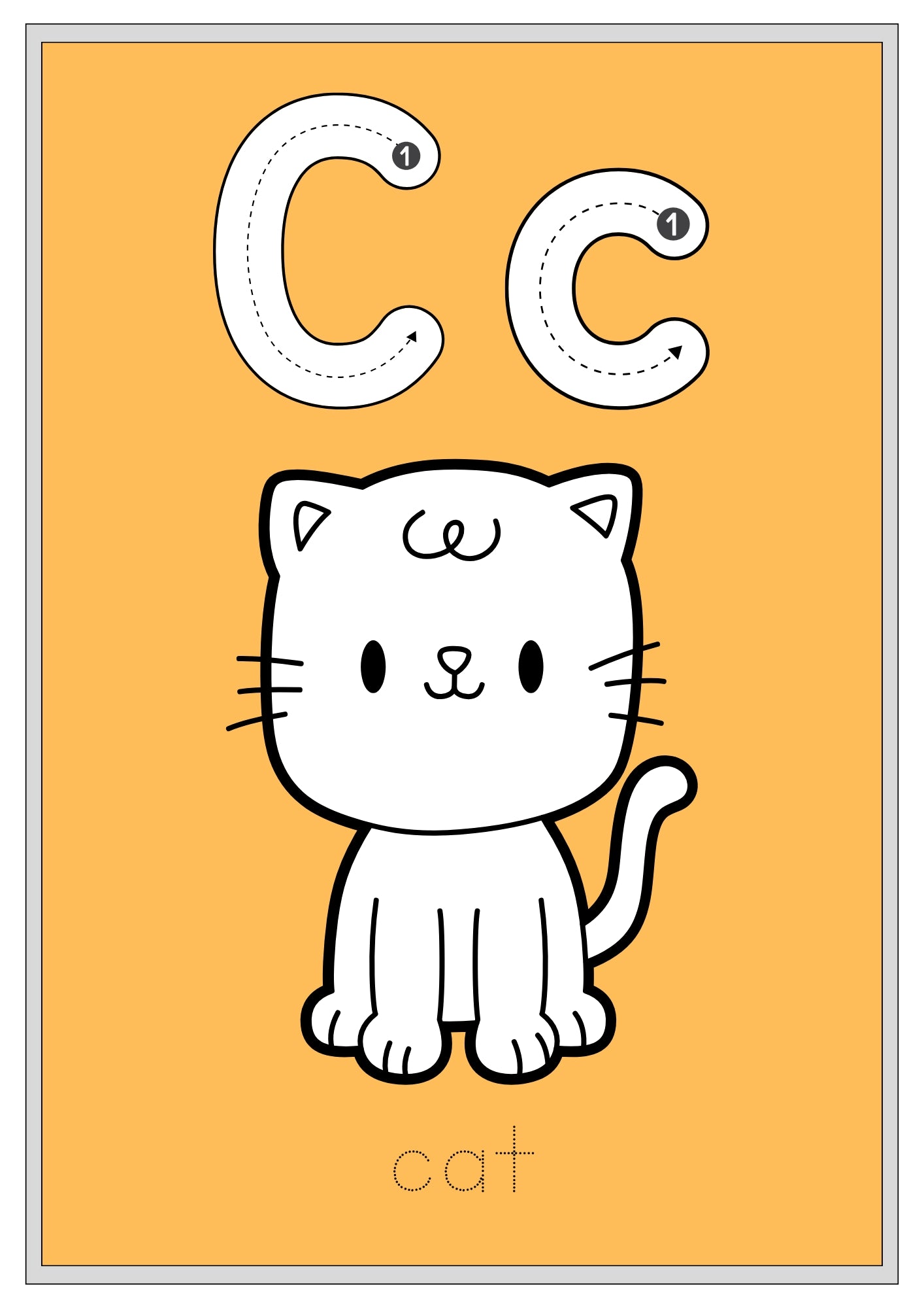 Animal Alphabet Coloring Book