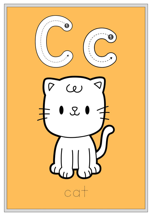 Animal Alphabet Coloring Book